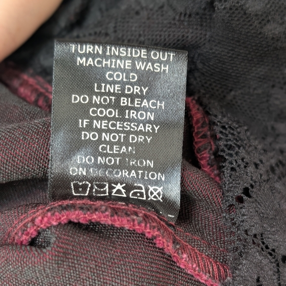 Jawbreaker Steampunk Corset Dress Goth Red Black Lace Rufflesize M - Picture 13 of 13